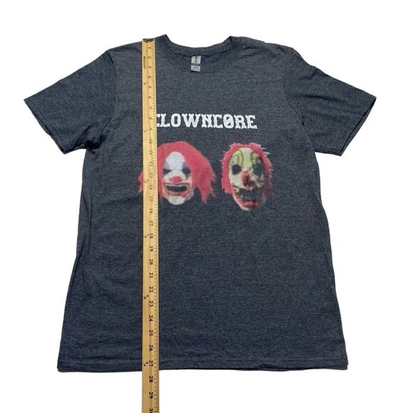 Gildan CLOWNCORE Clown Tee Shirt Gray Sz M - Picture 5 of 8
